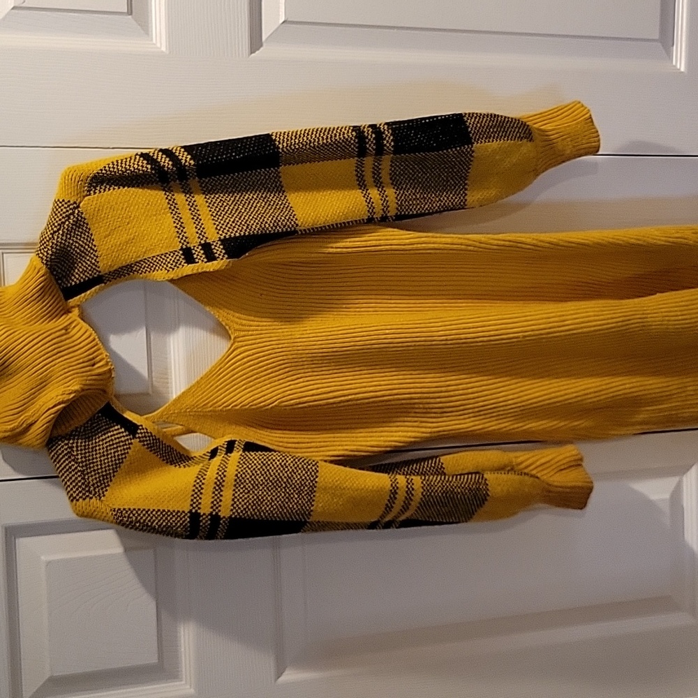 Yellow and Black dress